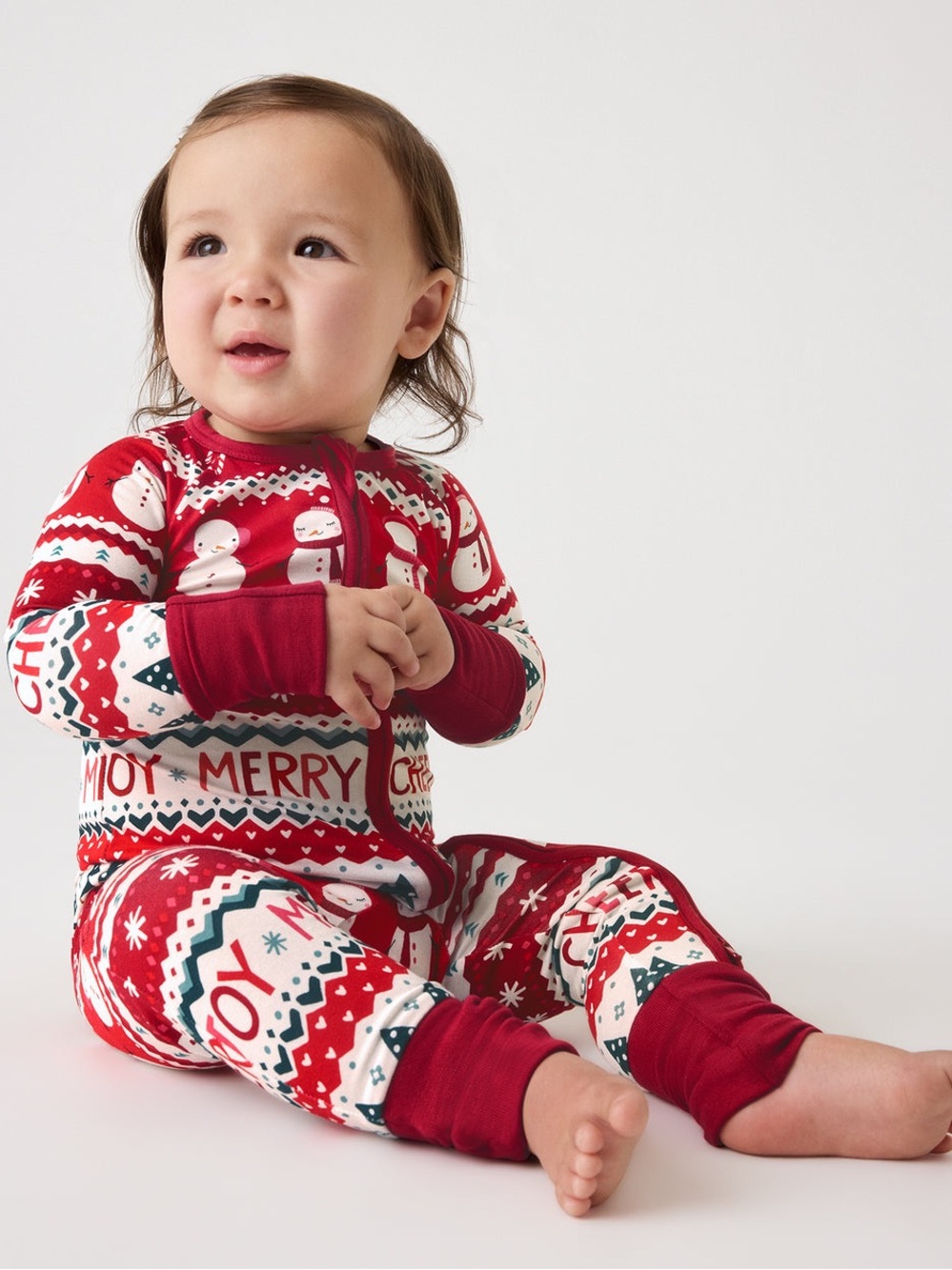 Little Sleepies Festive Fair Isle Zippy 6-12 Months